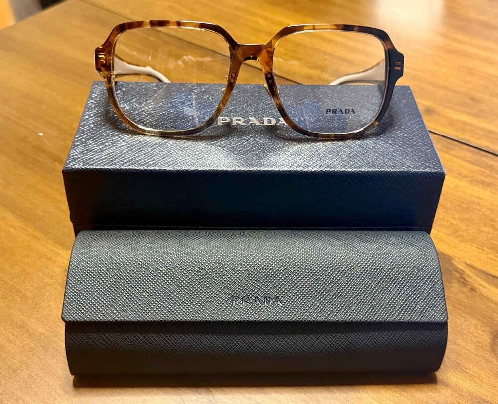 Prada PR B07VD Eyeglasses 140 Tortoiseshell Frame Unisex - New